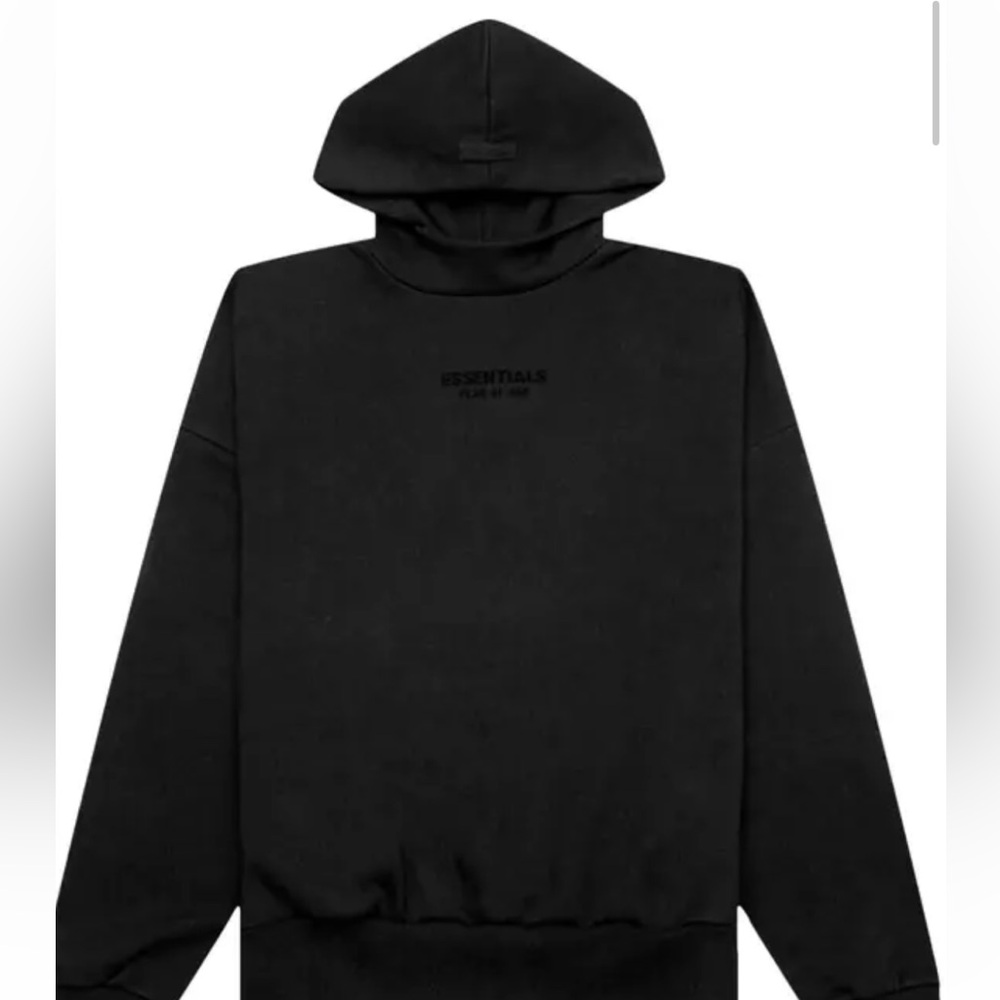 Fear OF God hoodie in jet black